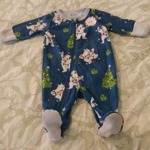 4 for $10 NEW NITE NITE BABY POLAR BEAR PAJAMAS 3M